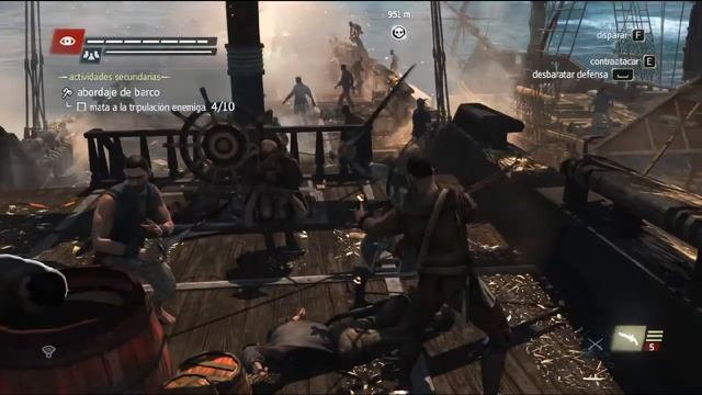 Assassin's Creed 4 Black Flag: 4 Abordajes Seguidos - AMD R7 250e Full Gráficos смотреть онлайн