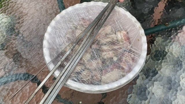 Шашлыки из свиной грудники на мангале ? | Pork Belly Kebab On The Grill ?