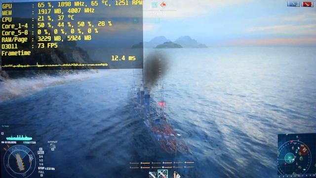 World of Warships - FX-8320 - 1060 6GB - 8GB - 1080p Test смотреть онлайн