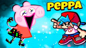 Босс ГЛИТЧ ВИРУС СВИНКА ПЕППА против Бойфренда во Friday Night Funkin vs Pibbified Peppa Pig