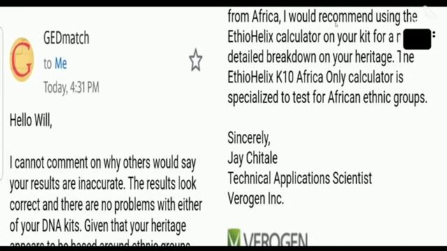 Gedmatch: Your MDLP DNA Results Are Accurate (Email Response) смотреть онлайн