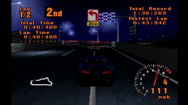 Gran Turismo 1 Arcade Race as Mitsubishi FTO GPX '97 at Clubman Stage Route #1 смотреть онлайн