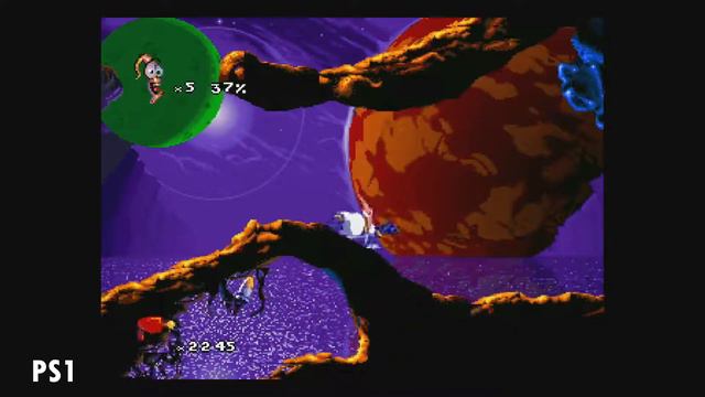 Earthworm Jim 2 - Sony Playstation Vs. SNES & Sega Genesis смотреть онлайн