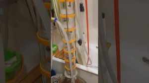 Тарельчатая колонна , начало работы.