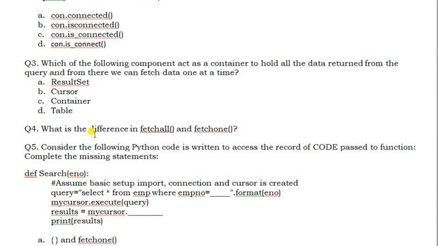 Class - 12, Day - 102, Computer, Ch - 15 interface python with mysql, assignment 1 смотреть онлайн