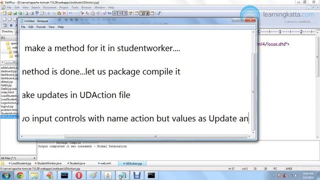 Developing Institute Project with Apache Tomcat Part-7 смотреть онлайн