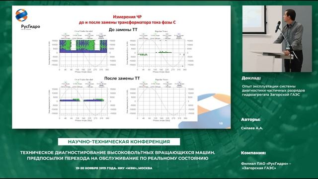 Опыт эксплуатации системы диагностики частичных разрядов гидроагрегата Загорской ГАЭС смотреть онлайн