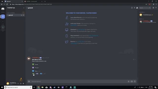 YAGPDB Role Menu - Discord React Role - 2019 [OUTDATED - UPDATE IN DESC] смотреть онлайн