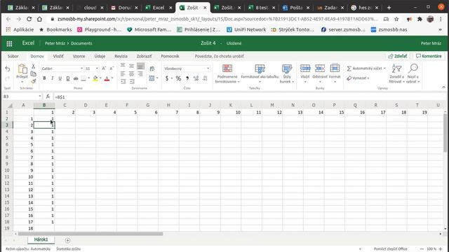 Excel 8 ročník - úloha 1 - absolútna a relatívna adresa bunky смотреть онлайн