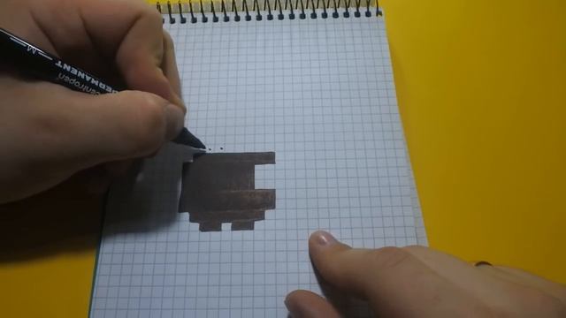Рисуем по клеточкам-ЛОГОТИП APPLE/ iPhone (logo APPLE/ iPhone 7)PIXEL ART смотреть онлайн
