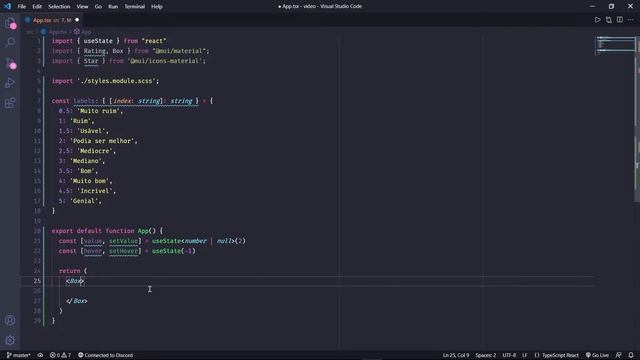 COMO FAZER RATING/AVALIAÇÃO NO REACTJS - Material UI смотреть онлайн