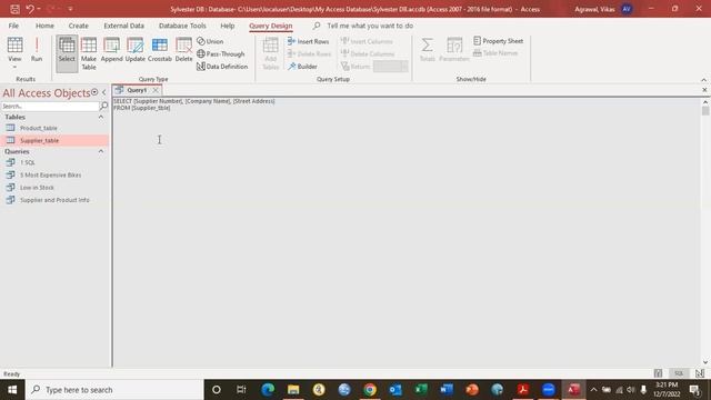 03 Writing SQL in MS Access смотреть онлайн