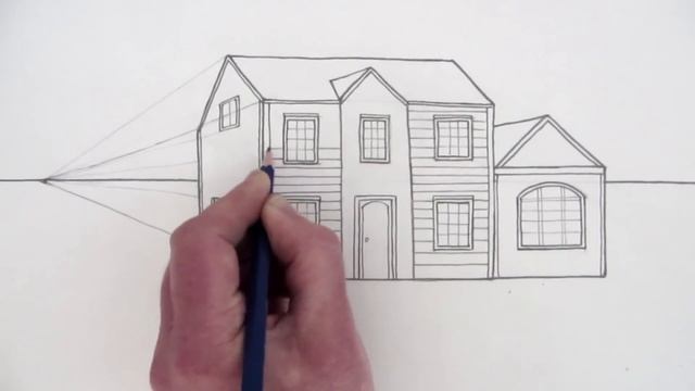 How to Draw a House in One-Point Perspective смотреть онлайн
