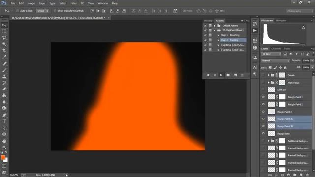 How To Use Impressionist Painting Action Effect Photoshop CC Tutorial смотреть онлайн