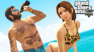 МАЙКЛ ПОЗНАКОМИЛСЯ С КРАСИВОЙ ДЕВУШКОЙ РЕАЛЬНАЯ ЖИЗНЬ В ГТА 5 МОДЫ #36! ОБЗОР МОДА GTA 5 видео игра