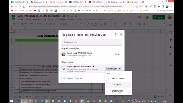 Google etablolar dökümanlar formlar word excel nasıl kullanılır paylaşılır? Paylaşma ayarları смотреть онлайн