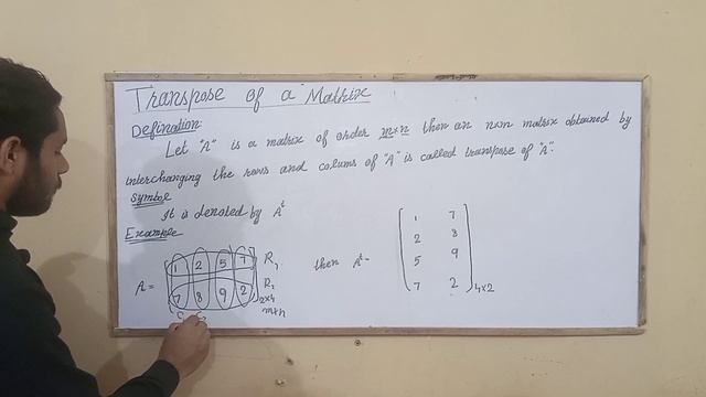 How to calculate transpose of 3x3 matrix|transpose of a matrix examples|class 12|Solution Guidance смотреть онлайн