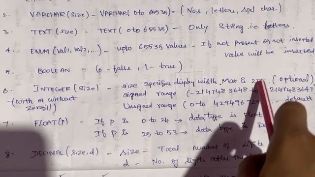 Most commonly used data types in SQL | Interview series смотреть онлайн
