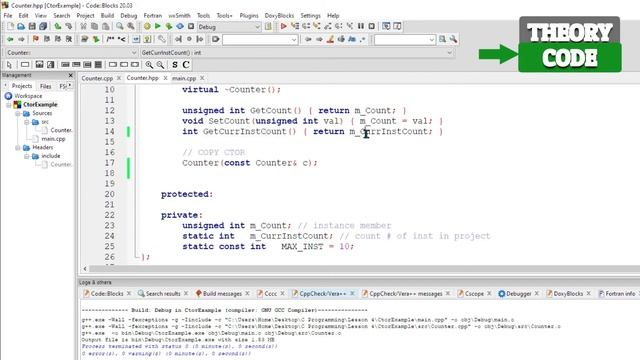 STATIC MEMBER FUNCTION METHOD IN C++ смотреть онлайн