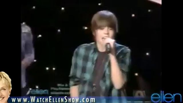 Justin Bieber Performing One Time On Ellen DeGeneres Show 11 03 2009