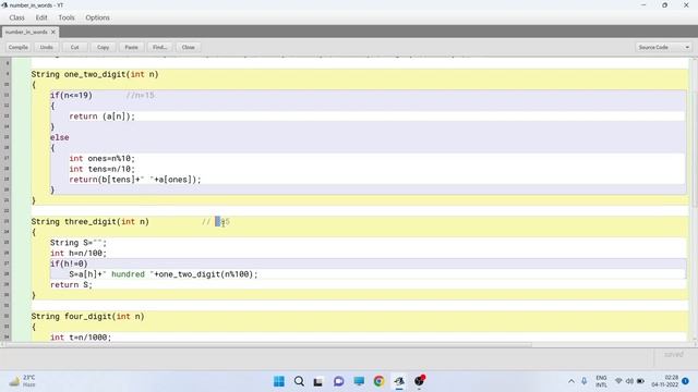 Write a program to enter a number and display it in words смотреть онлайн
