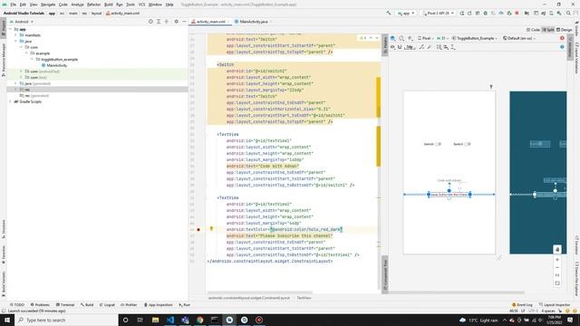 Create Switch/Toggle Button in Android Studio Tutorial 2022 смотреть онлайн