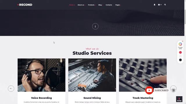 Recond - Recording Studio amp Music Band WordPress Theme Mitch Harmo смотреть онлайн