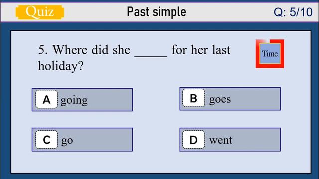 Past Simple Quiz Test. Can You Score 10/10?#quiz #pastsimple