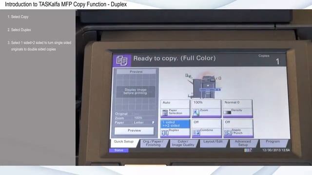 How to Copy Duplex (2 sided copying) смотреть онлайн