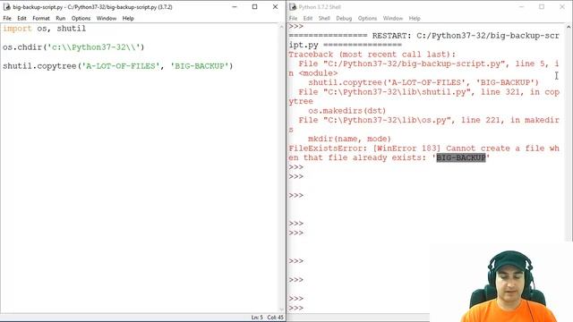 How To Copy Folder with Files to Another Folder - Python смотреть онлайн