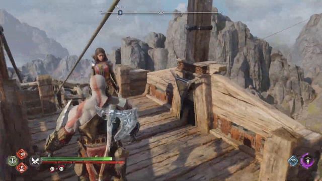 KRATOS TRIES TO IMPRESS FREYA IN A CABLE CAR | GOD OF WAR RAGNAROK смотреть онлайн