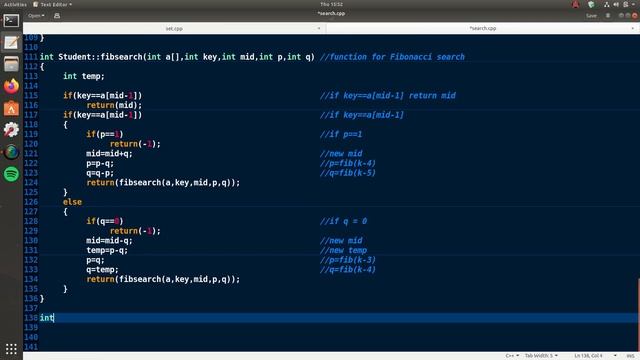 C++ Code For implementation of Linear, Sentinel, Binary and Fibonacci Search смотреть онлайн