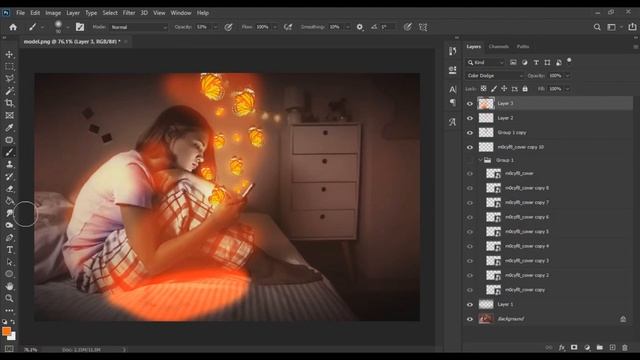 Glow Effect - Photoshop Tutorial | Glowing Effect смотреть онлайн