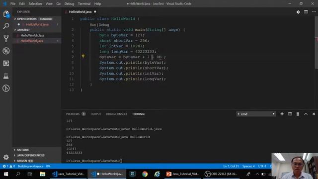 06_Java基本資料型態(Byte, short, int, long) смотреть онлайн
