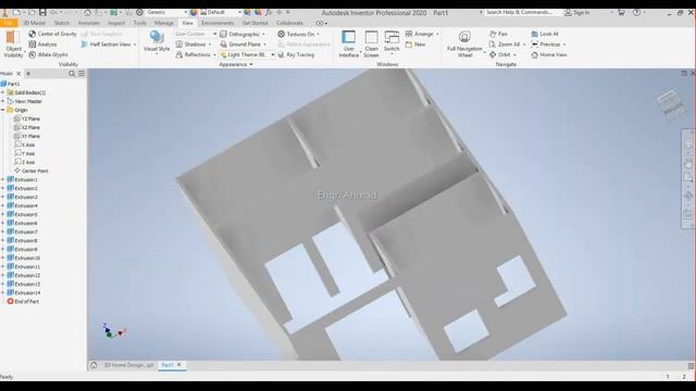 3D Home Design using Autodesk Inventor 2020 смотреть онлайн