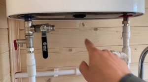 Продуманное подключение Водонагревателя  Удобный слив и заполнение