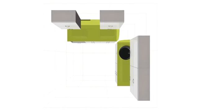 Проект кухни с шахтой / выступом в углу смотреть онлайн