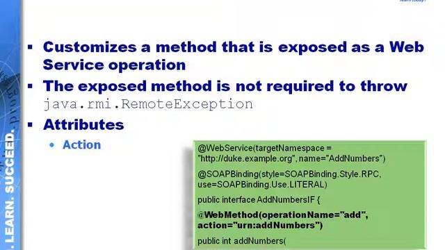 Module 13.4: Using @WebMethod annotation смотреть онлайн