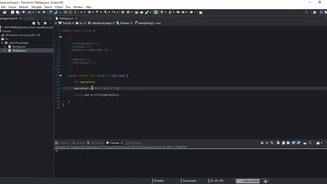 The Order Of Precedence With Arithmetic Operators - Java Tutorial For Absolute Beginners смотреть онлайн