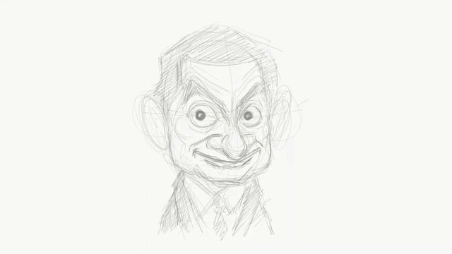 Quick Sketch of Mr Bean In Adobe Draw On Ipad Pro смотреть онлайн