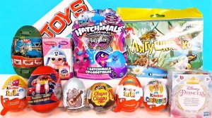СЮРПРИЗ MIX! Hatchimals, ТАЧКИ, Яйцо динозавра, Пупсы, Ми-ми-мишки, Disney Unboxing Kinder Surprise