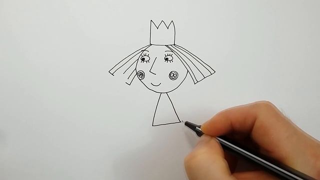 Как Нарисовать Принцессу Холли - Рисуем Маленькое королевство Бена и Холли - Рисование для детей смотреть онлайн