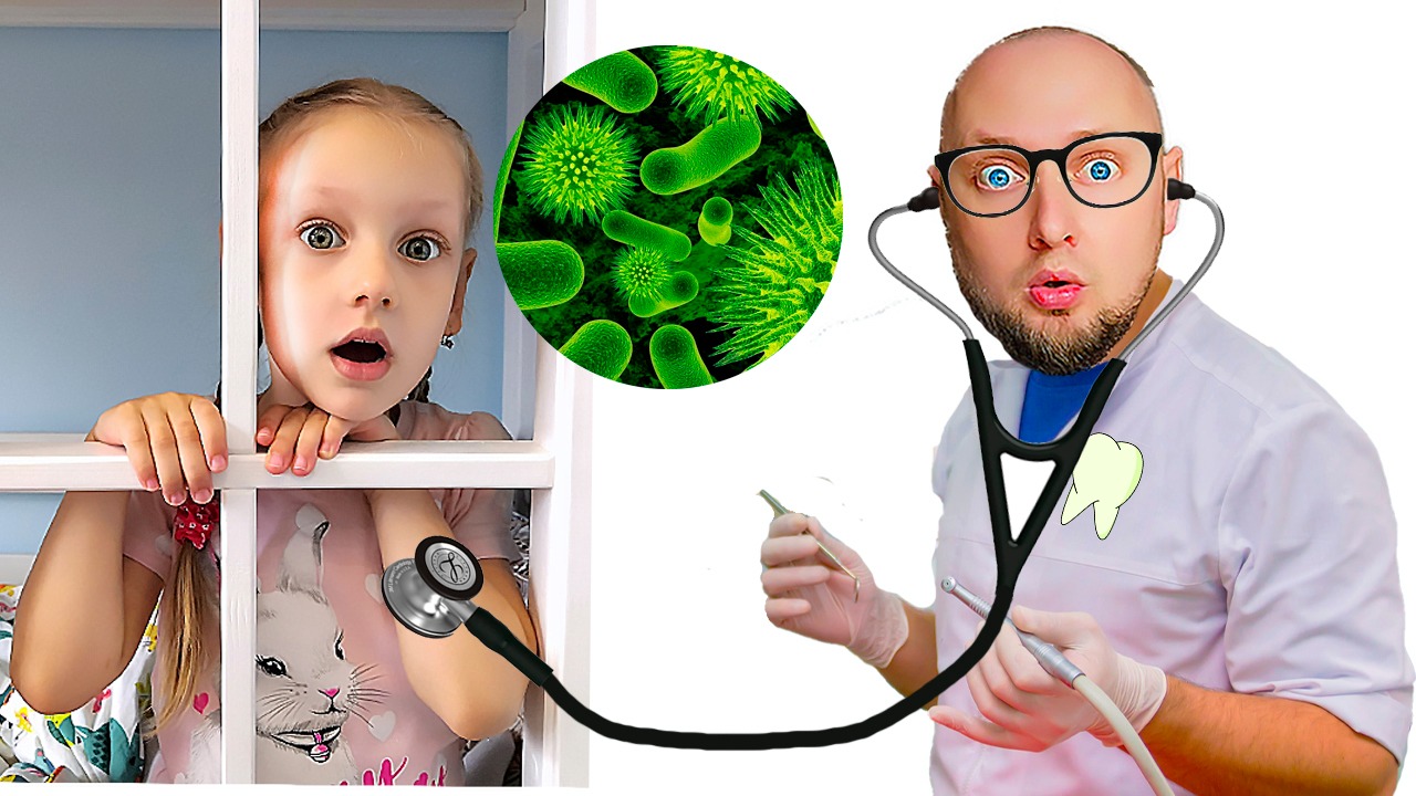 Ястася и папа Учат как важно соблюдать правила и мыть руки чтобы не заболеть смотреть онлайн