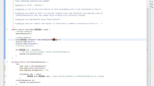 Type Eraser in Java смотреть онлайн