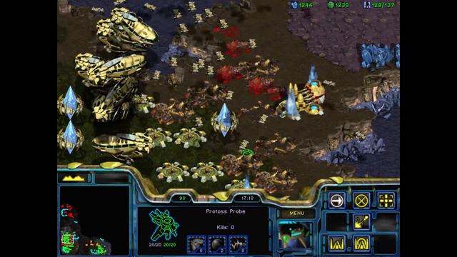 Starcraft Brood War 1 Protoss vs 7 Random Computers 1 vs 7 смотреть онлайн