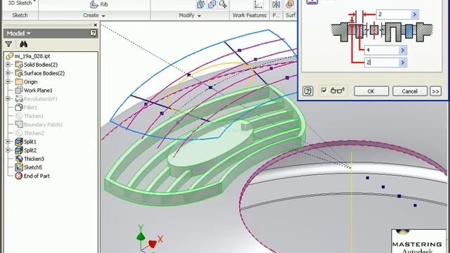 Autodesk Inventor Grill Features смотреть онлайн