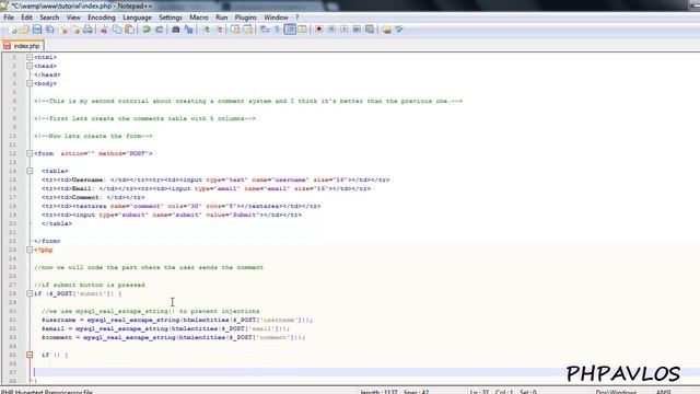 PHP - Comment System (Better) (1/1) смотреть онлайн