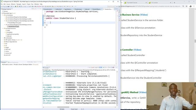 10 Create The Service Layer Business Service смотреть онлайн