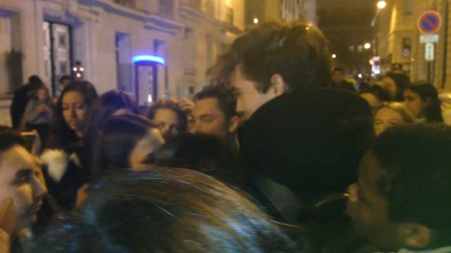 Model Fransisco Lachowski Mobbed By Fans At Balmain Fashion Show - PARIS FASHION WEEK