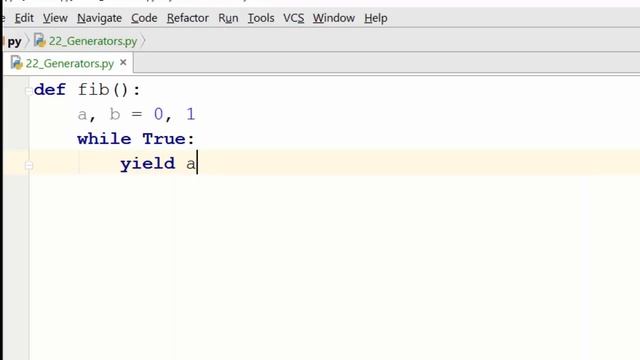 Python Tutorial - 22. Generators смотреть онлайн